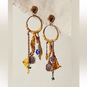 Free People Juniper Hoop Dangle Earrings NWT